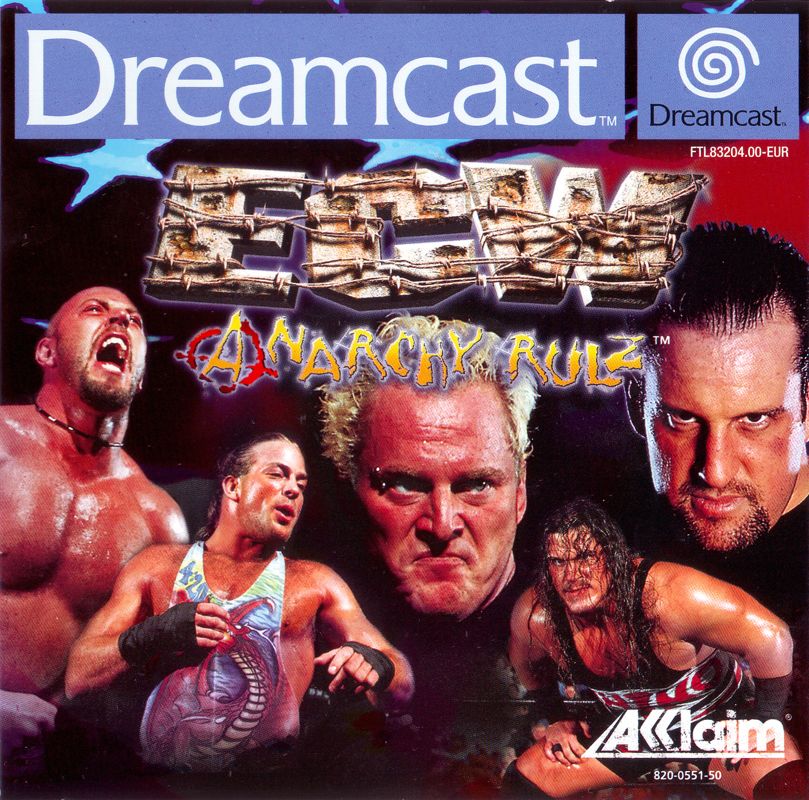 ECW Anarchy Rulz box art for Sega Dreamcast